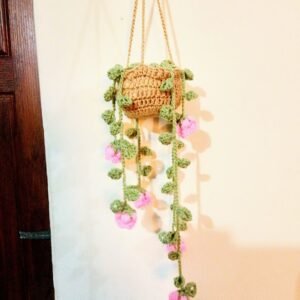 crochet hanging planter