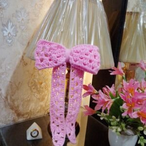 crochet mesh bow
